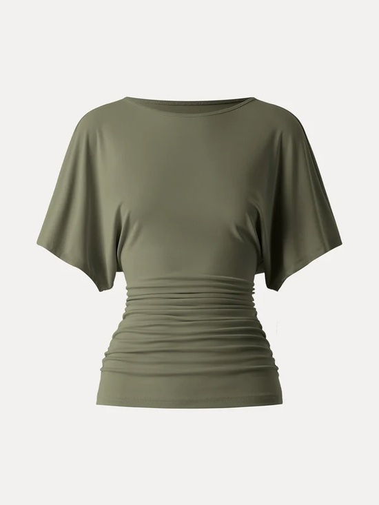 OGL Tops - OGL Ruched Batwing Sleeve Top